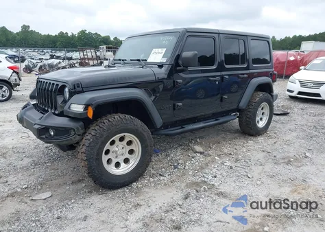 2021 Jeep Wrangler Unlimited Willys Sport 4X4 из США, поврежденный, VIN 1C4HJXDN6MW589444
